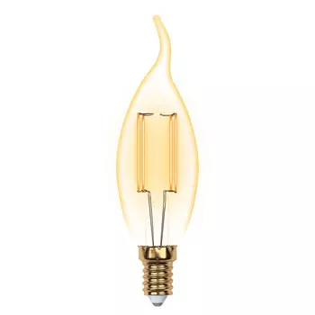 Лампа светодиодная филаментная Uniel E14 5W 2250K прозрачная LED-CW35-5W/GOLDEN/E14 GLV21GO UL-00002397