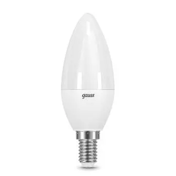 Лампа светодиодная Gauss E14 10W 6500K матовая 33130
