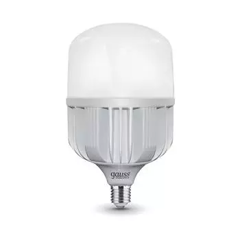 Лампа светодиодная Gauss E40 80W 6500K матовая 63438