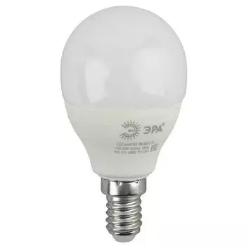 Лампа светодиодная ЭРА E14 9W 6000K матовая LED P45-9W-860-E14 Б0031411