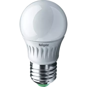 Лампа светодиодная LED 5Вт Е27 230В 6500К NLL-P-G45-5-230-6.5K-E27 шарик Матовый