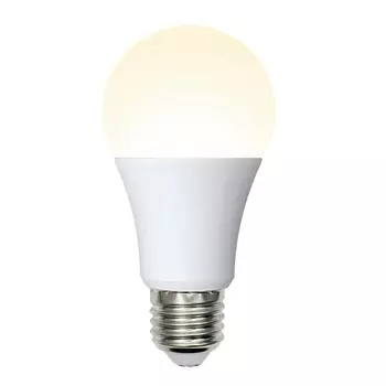 Лампа светодиодная Uniel E27 10W 3000K матовая LED-A60-10W/WW/E27/FR/MB PLM11WH UL-00002371