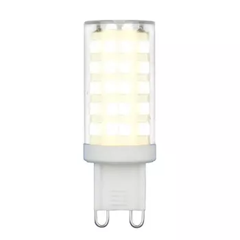 Лампа светодиодная Uniel G9 9W 3000K прозрачная LED-JCD-9W/3000K/G9/CL GLZ09TR UL-00006488