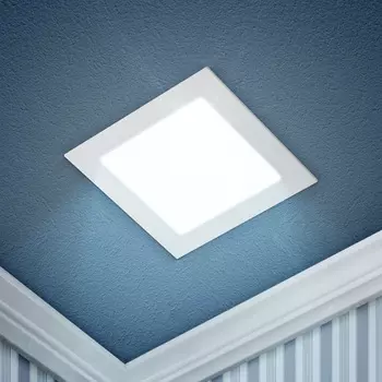 LED 2-18-6K Светильник ЭРА светодиодный квадратный LED 18W 220V 6500K