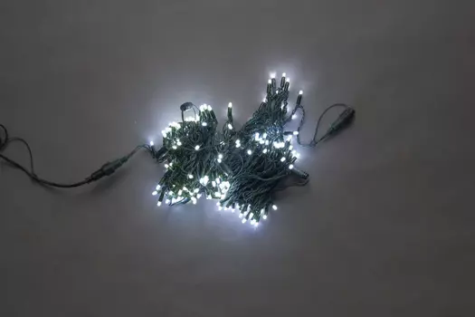 LED-PL-200L-20M-240V-W/Green, 200LED,20M, PVC LED 5ММ С КОЛПАЧКОМ