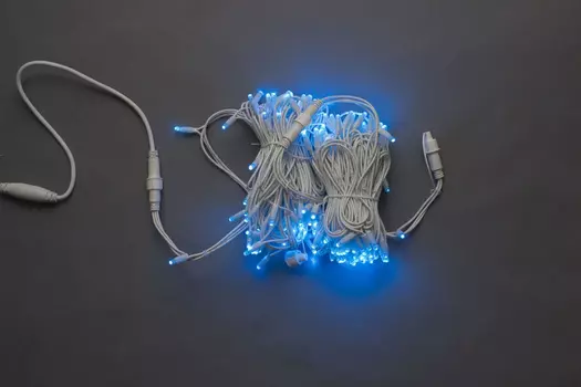 LED-PLR-100-10M-240V-B/WH синий/белый провод