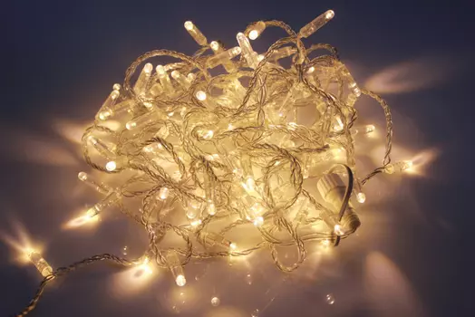 LED-PLS-100-10M-24V-WW/C-W/O, белый Т/прозр. провод, соед. (без шнура) С КОЛПАЧКОМ(НОВЫЙ КОННЕКТОР)