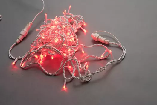 LED-PLS-200-20M-240V-R/W-W/O, Красный / белый провод, IP-54, соединяемая (без силового шнура)