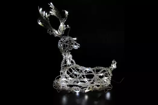 LED-XM(CB)-3D-CK027-W Олень белый 53*30*11см, 220V