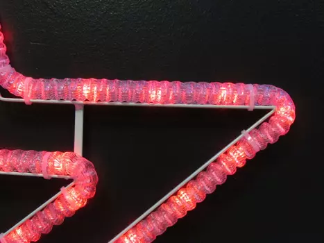 LED-XM(FR)-2D-CK020-R Звезда красная 55*54 см