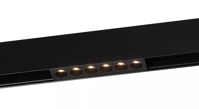 Магнитный трековый светильник ЭРА TRM20-3-11-6W3K-B для системы NOVA 48V 6Вт 3000К направленный свет черный