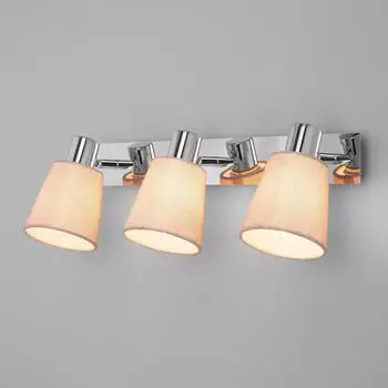 Настенный светильник Eurosvet 20080/3 хром/бежевый