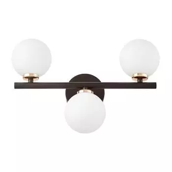 Настенный светильник Lumina Deco Marsiada LDW 6033-3 BK+F.GD