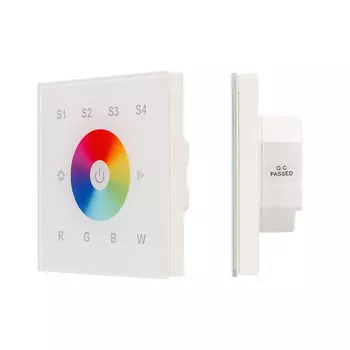 Панель Sens SR-2820B-AC-RF-IN White (220V,RGBW,1 зона) (Arlight, IP20 Пластик, 3 года)