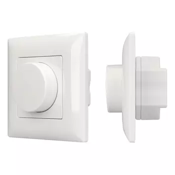Панель SMART-P14-DIM-IN White (230V, 3A, 0-10V, Rotary, 2.4G) (Arlight, IP20 Пластик, 5 лет)