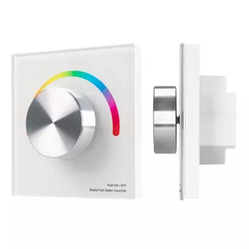 Панель SMART-P5-RGB-G-IN White (3V, Rotary, 2.4G) (Arlight, IP20 Пластик, 5 лет)