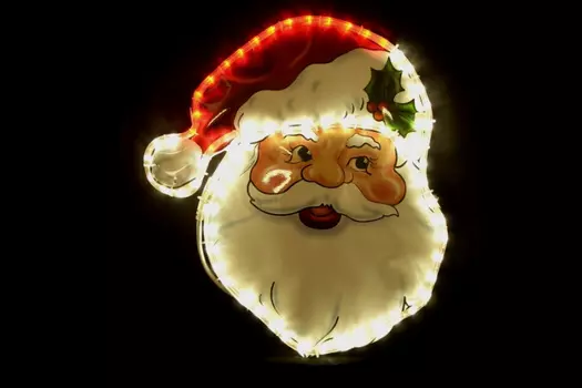 PN-008-24 "Дед Мороз" (пластик), LED 44*48 см