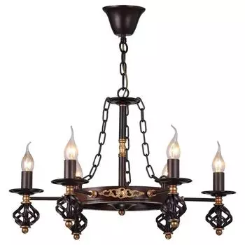 Подвесная люстра Arte Lamp Cartwheel A4550LM-6CK