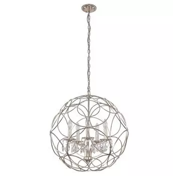 Подвесная люстра Crystal Lux Aria SP5 Silver