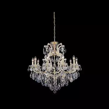 Подвесная люстра Crystal Lux Isabel SP11 Gold/Transparent