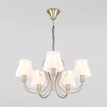 Подвесная люстра Eurosvet 60061/5 античная бронза