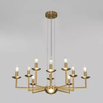 Подвесная люстра Eurosvet Cariso 60150/10 латунь