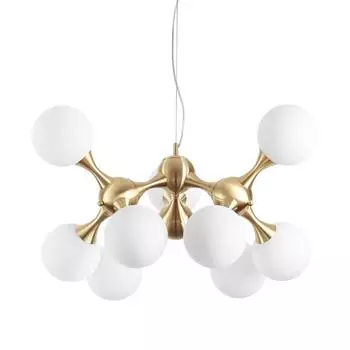 Подвесная люстра Ideal Lux Nodi SP9 Ottone Satinato 241036