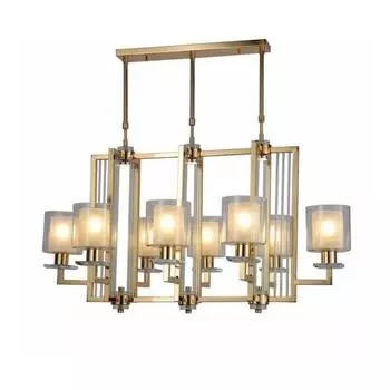 Подвесная люстра Lumina Deco Manhattan LDP 8012-8 PR F.GD