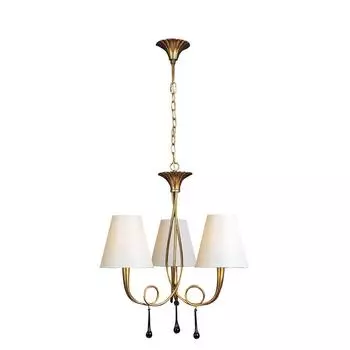 Подвесная люстра Mantra Paola Painted Gold 3542