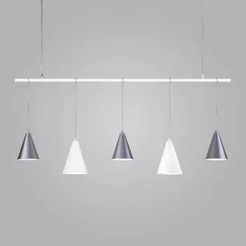 Подвесной светильник Eurosvet Castle 50088/5 белый/серебро