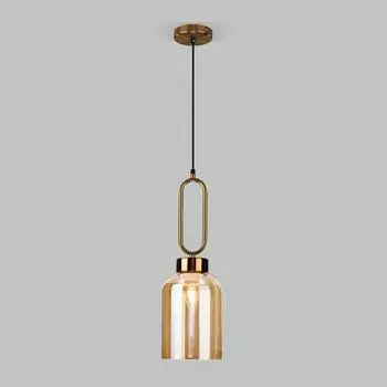 Подвесной светильник Eurosvet Flou 50229/1 янтарный