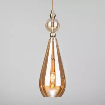 Подвесной светильник Eurosvet Ilario 50202/1 янтарный