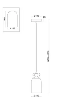 Подвесной светильник Freya FR5365PL-01CH