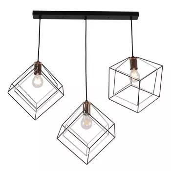 Подвесной светильник IMEX MD.0830-3-P BK+FGD