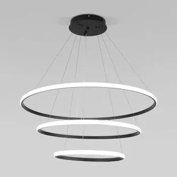 Подвесной светодиодный светильник Eurosvet Collars 90264/3 черный