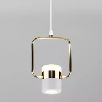 Подвесной светодиодный светильник Eurosvet Oskar 50165/1 LED золото/белый