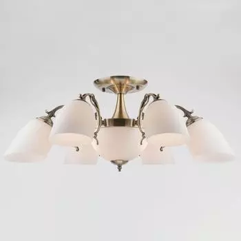 Потолочная люстра Eurosvet 22010/6+2 античная бронза