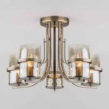 Потолочная люстра Eurosvet 60085/5 античная бронза