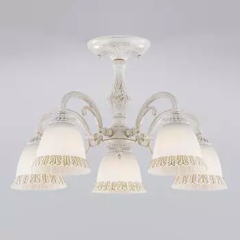 Потолочная люстра Eurosvet Campina 60107/5 белый с золотом