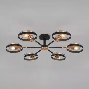 Потолочная люстра Eurosvet Gallo 70121/6 черный