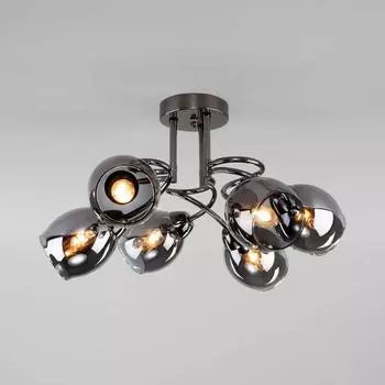 Потолочная люстра Eurosvet Roselyn 30171/6 черный жемчуг