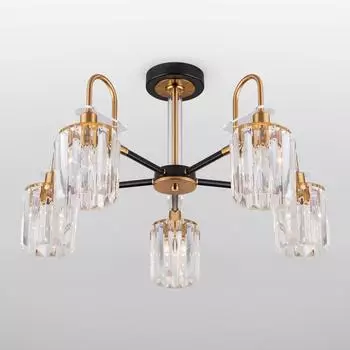 Потолочная люстра Eurosvet Tenia 70090/5 черный