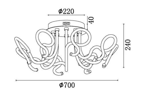 Потолочный светильник Freya FR6045CL-L96CH