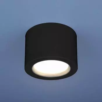 Потолочный светодиодный светильник Elektrostandard DLR026 6W 4200K черный матовый 4690389120688