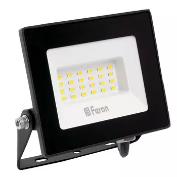 Прожектор светодиодный 2835 SMD 30W 4000K IP65 AC230V/50Hz, черный, LL-920