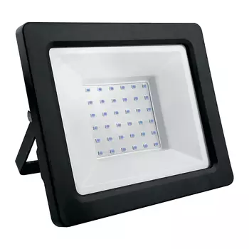 Прожектор светодиодный, 2835 SMD, 50W синий AC220-240V/50Hz IP65, в черном компактном корпусе, LL-905