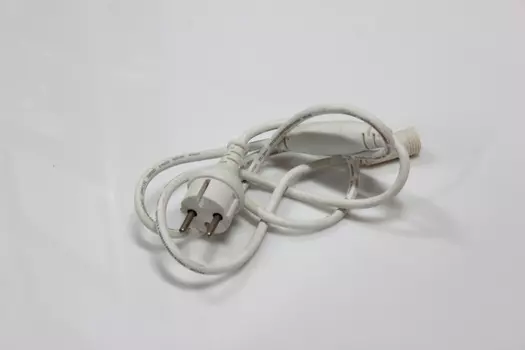 Силовой шнур для гирлянд (LED-PLR) белый