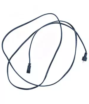 Соединитель 2м для Нитей 24В без Возможности Управления, Провод Черный Каучук, IP65