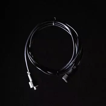 Соединитель 3м для Нитей 24В без Возможности Управления, Провод Черный Каучук, IP65