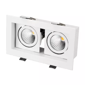 Светильник CL-KARDAN-S180x102-2x9W Warm (WH, 38 deg) (Arlight, IP20 Металл, 3 года)